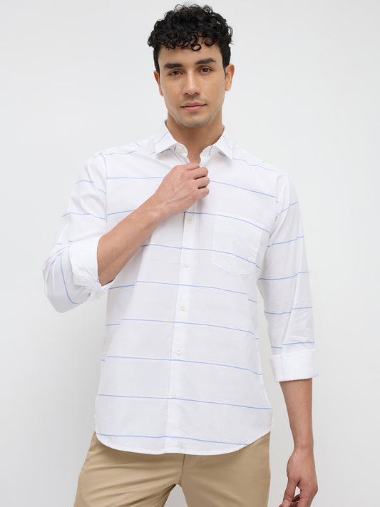 Park Avenue Blue Casual Shirt