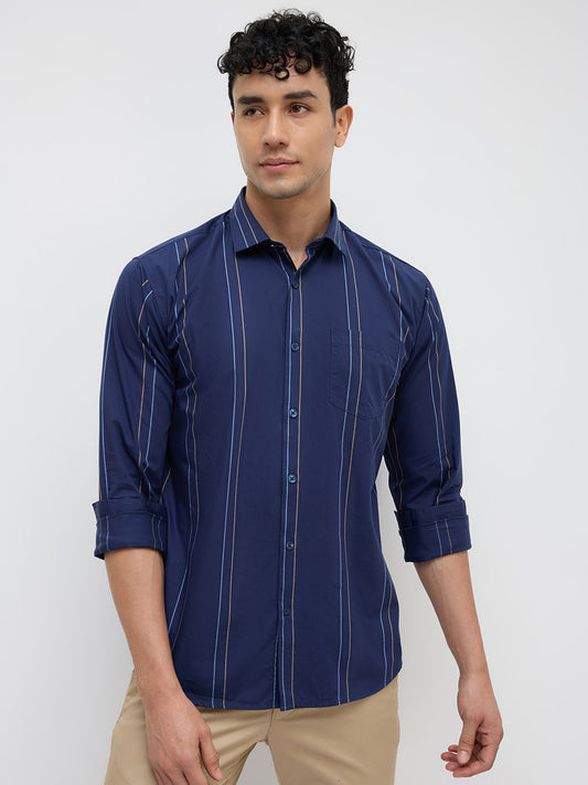 Park Avenue Blue Casual Shirt