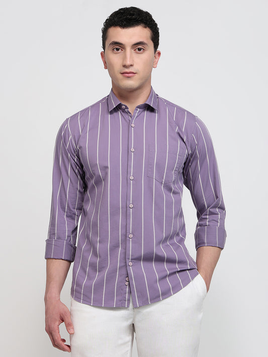 Park Avenue Violet Casual Shirt