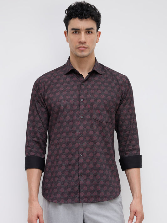 Park Avenue Maroon Shirt 