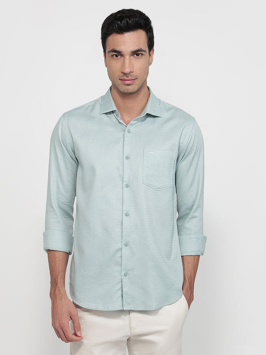Park Avenue Green Casual Shirt