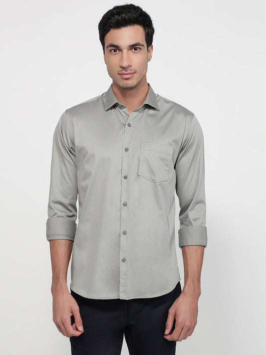Park Avenue Grey Casual Shirt
