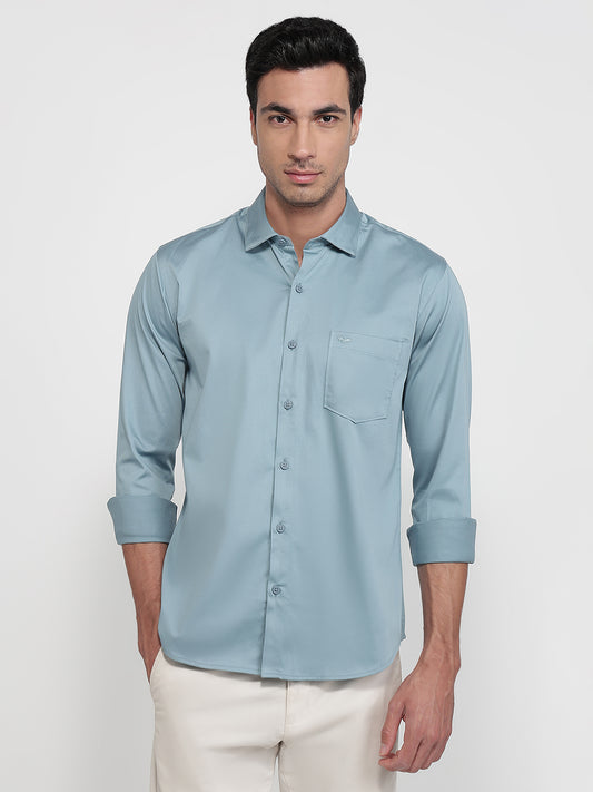Park Avenue Blue Casual Shirt