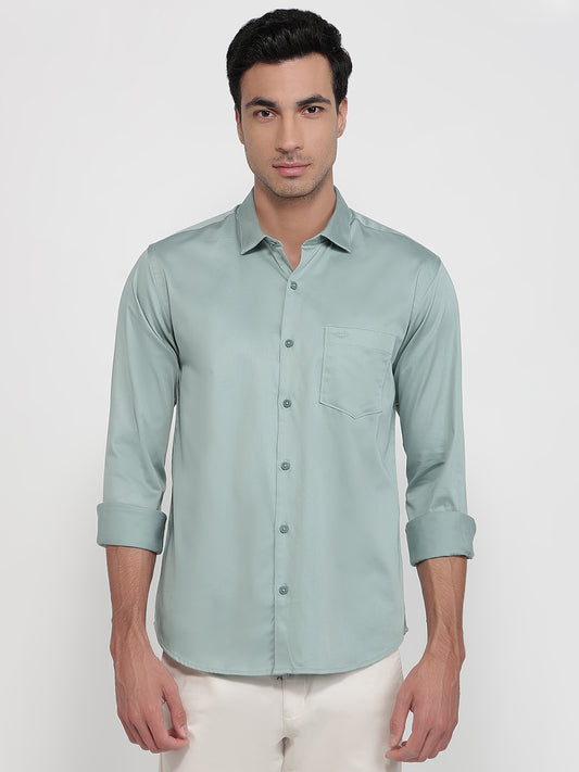 Park Avenue Green Casual Shirt