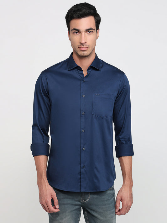 Park Avenue Blue Casual Shirt