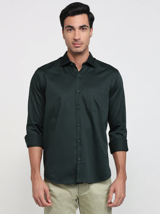 Park Avenue Green Casual Shirt