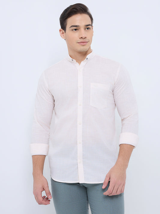 Park Avenue Orange Casual Shirt 