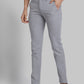 Park Avenue Grey Solid Neo Fit Cotton Trouser