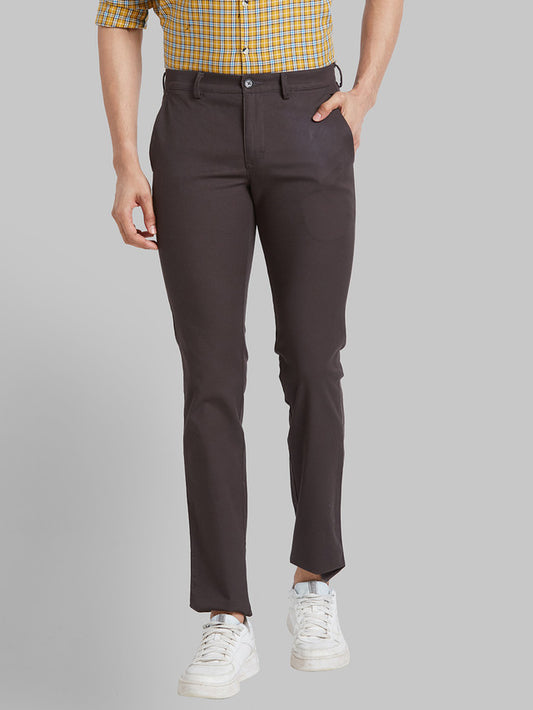 Park Avenue Grey Dobby Neo Fit Cotton Blend Trouser