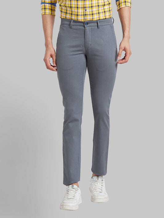 Park Avenue Men Green Neo Fit Dobby Trouser