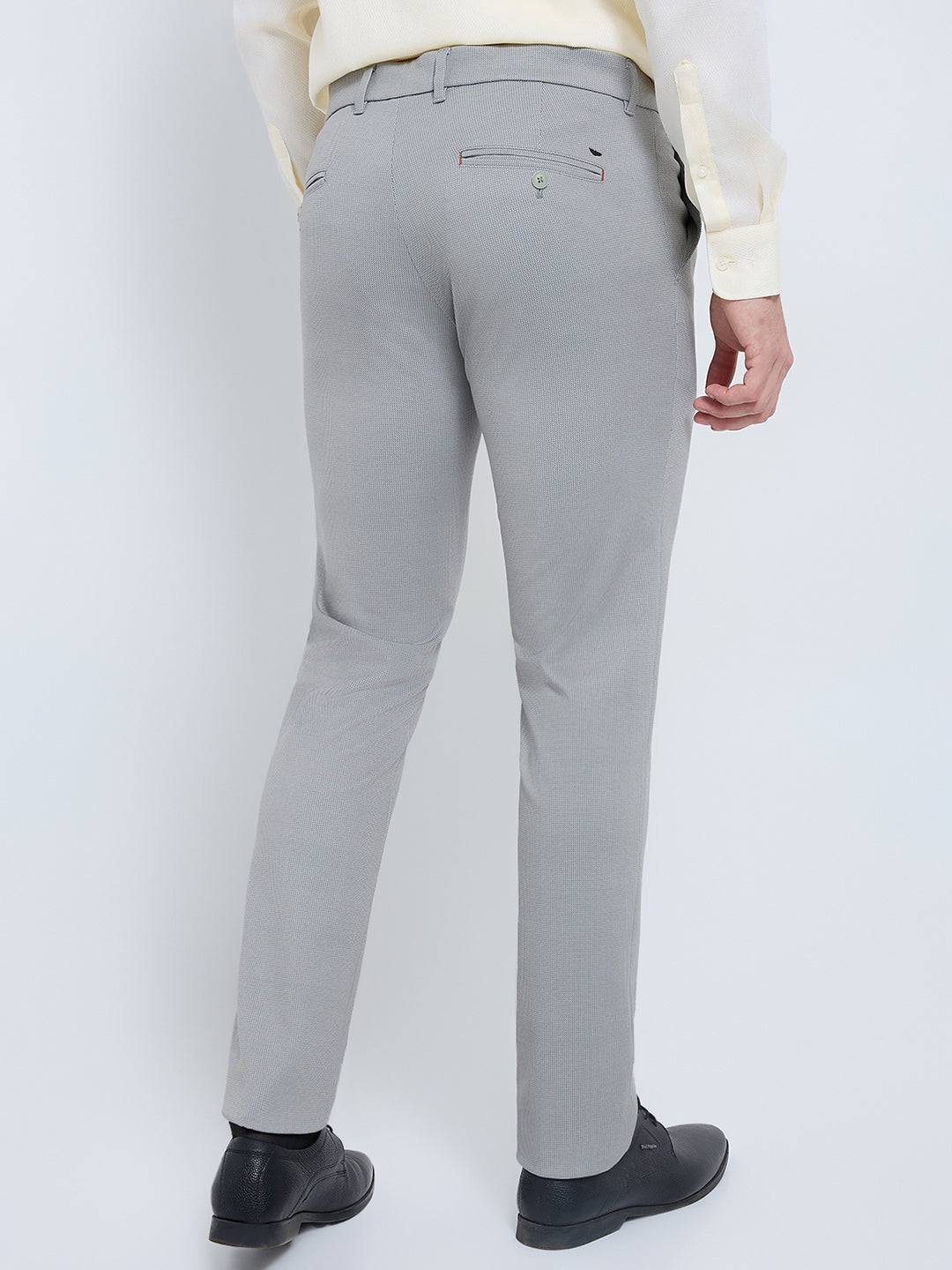 パンツ NTRUL BASIC TROUSERS GRAY Mid Grey Flannel Trousers | Single Pleat with Side Adjusters | Besnard