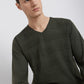 Park Avenue Men Red Solid Regular Acrylic Blend Full Sleeve Pullover