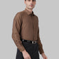 Park Avenue Brown Formal Shirt