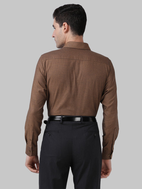 Park Avenue Brown Formal Shirt