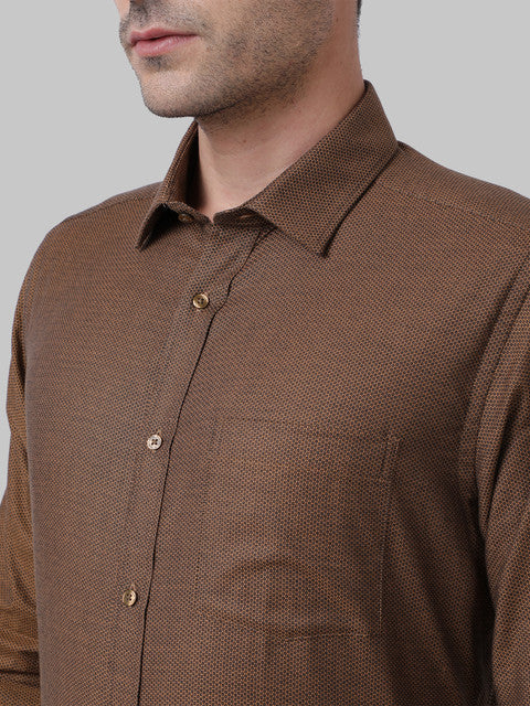 Park Avenue Brown Formal Shirt