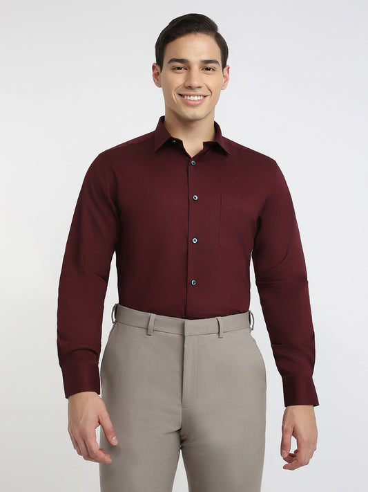 Park Avenue Maroon Shirt 