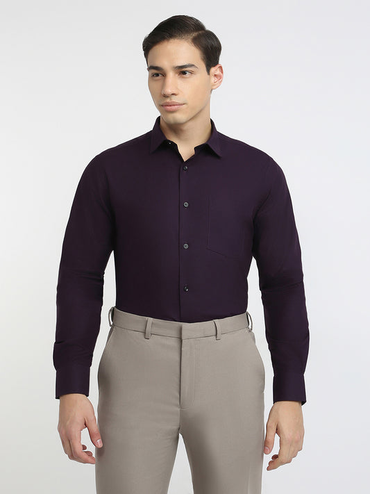 Park Avenue Purple Formal Shirt