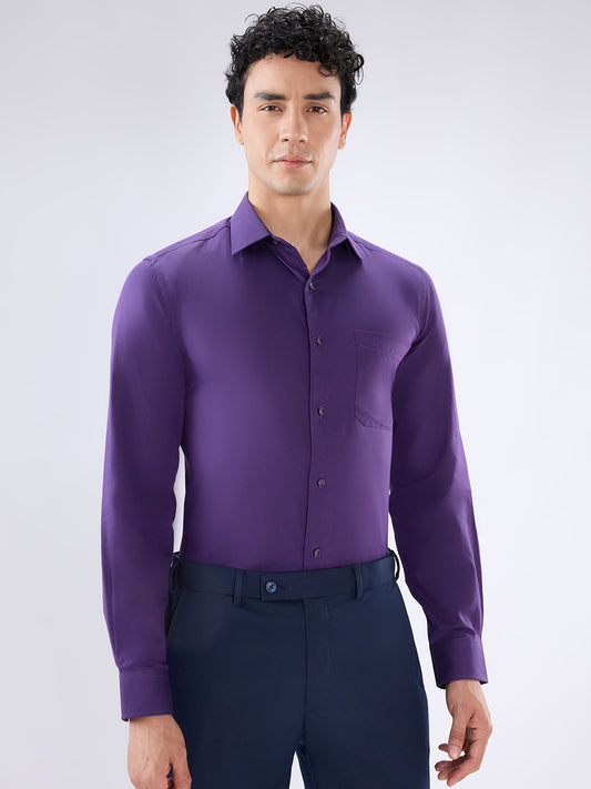 Park Avenue Purple Formal Shirt