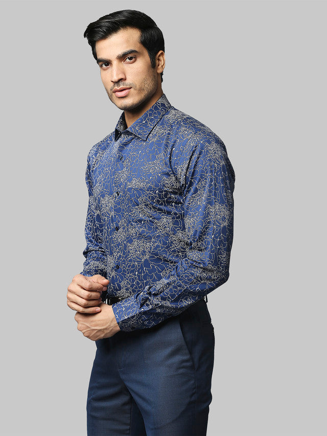 Park Avenue Blue Formal Shirt