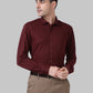 Park Avenue Maroon Formal Shirt