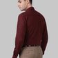 Park Avenue Maroon Formal Shirt