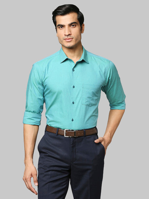 Park Avenue Green Formal Shirt