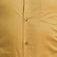 Park Avenue Men Yellow Self Design Slim Fit Full Sleeve Semi Cut Away Collar Shirt