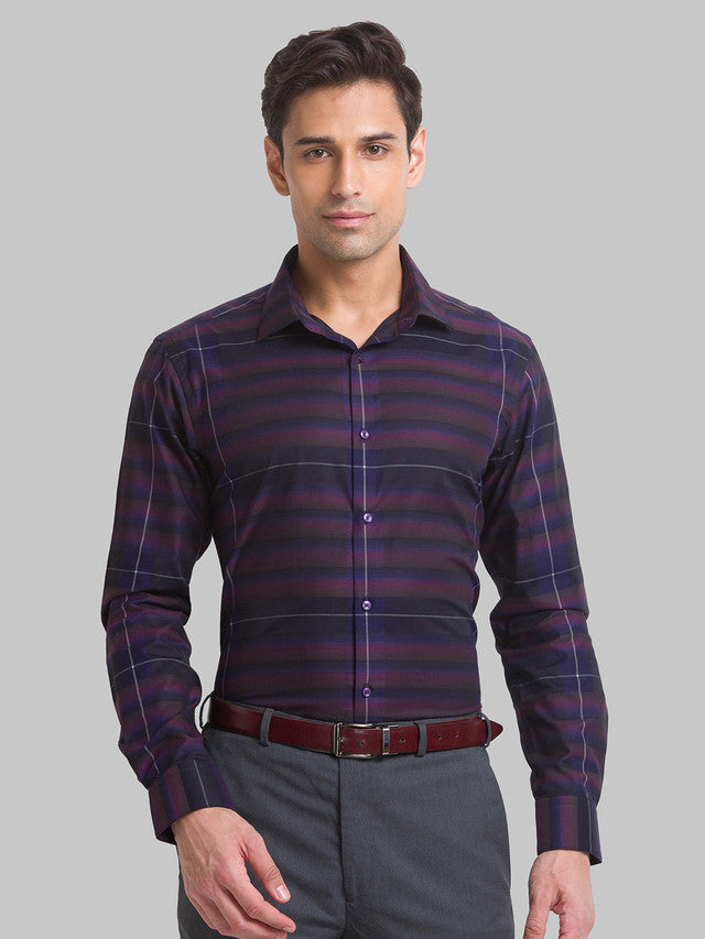 Park Avenue Purple Formal Shirt