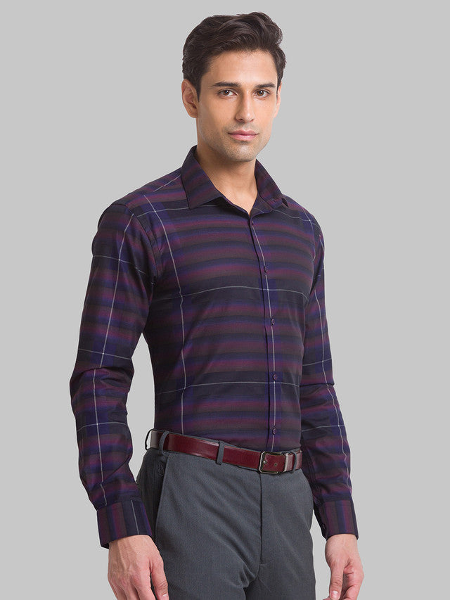 Park Avenue Purple Formal Shirt