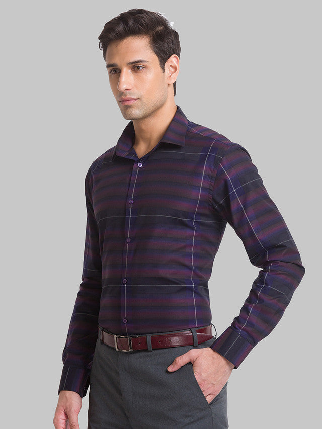 Park Avenue Purple Formal Shirt