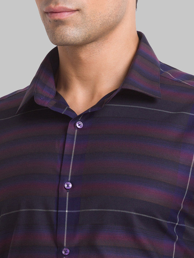 Park Avenue Purple Formal Shirt