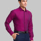 Park Avenue Maroon Formal Shirt