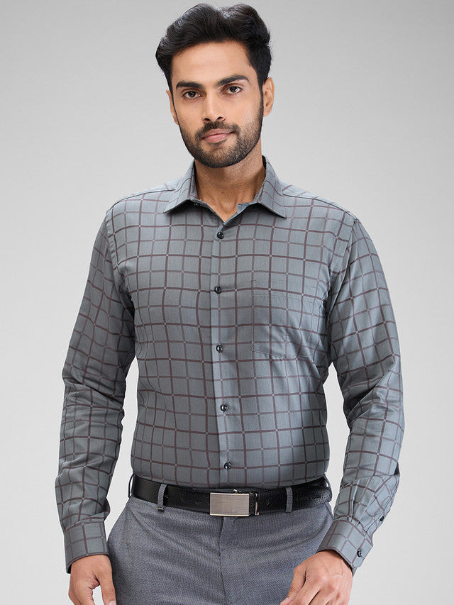 Park Avenue Grey Formal Shirt