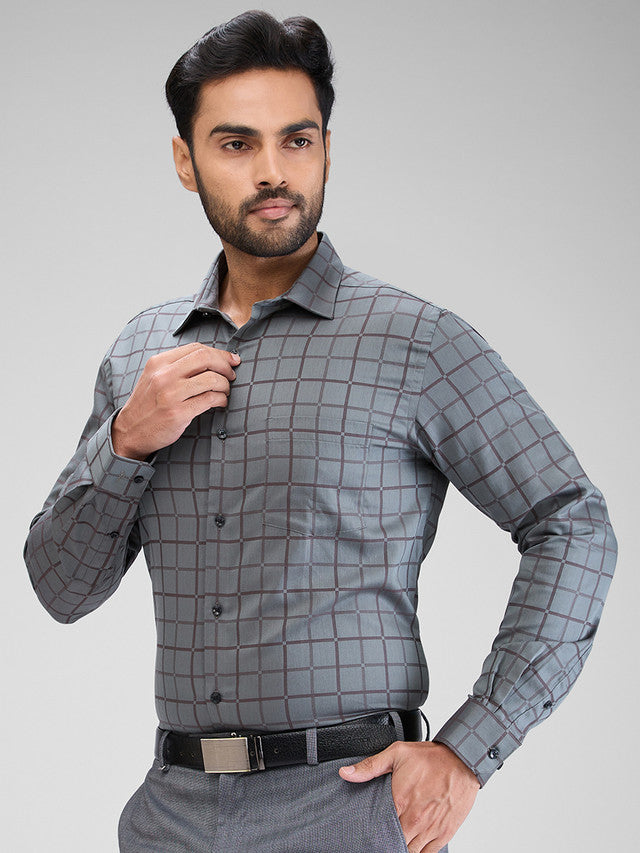 Park Avenue Grey Formal Shirt