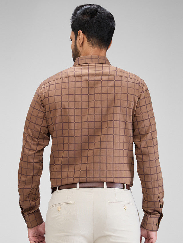 Park Avenue Brown Formal Shirt