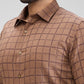 Park Avenue Brown Formal Shirt