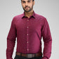 Park Avenue Maroon Formal Shirt