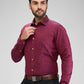 Park Avenue Maroon Formal Shirt