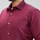 Park Avenue Maroon Formal Shirt