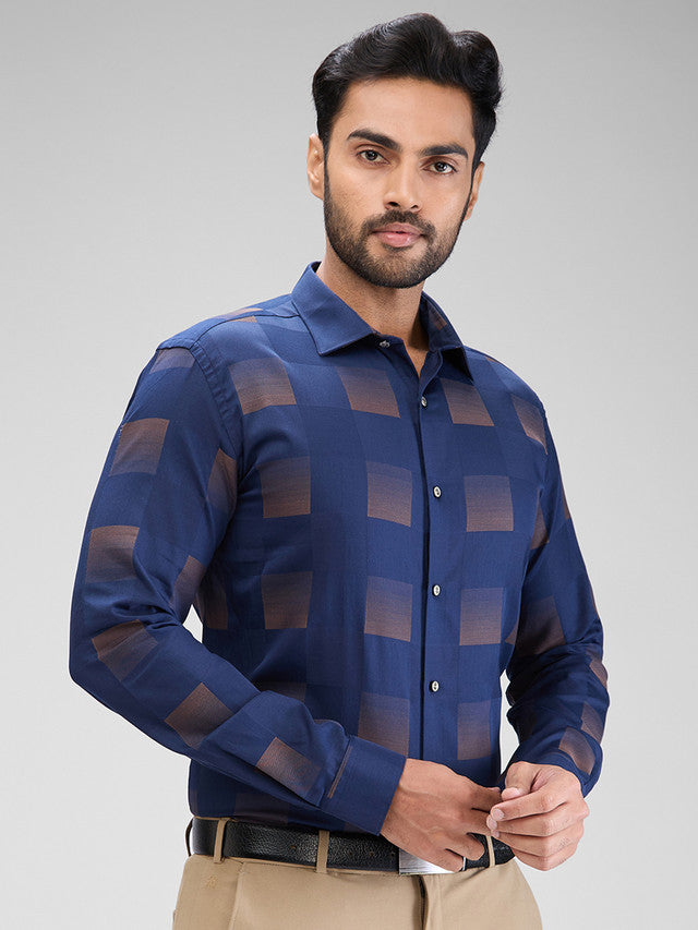 Park Avenue Blue Formal Shirt