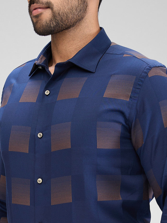 Park Avenue Blue Formal Shirt