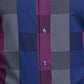 Park Avenue Men Purple Self Design Slim Fit Cotton Formal Shirt