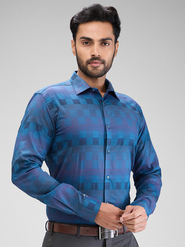 Park Avenue Blue Formal Shirt