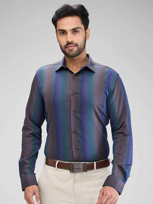 Park Avenue Brown Formal Shirt