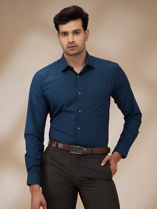 Park Avenue Blue Formal Shirt