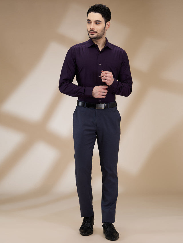 Park Avenue Purple Formal Shirt