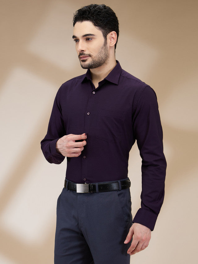 Park Avenue Purple Formal Shirt