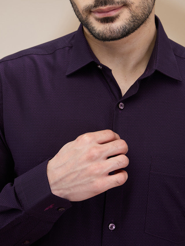 Park Avenue Purple Formal Shirt