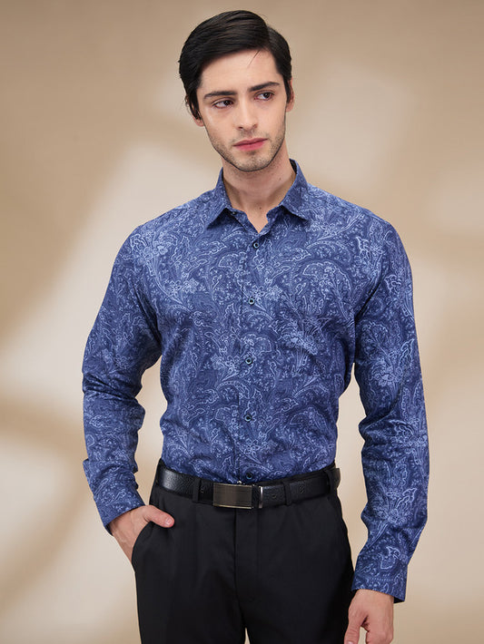 Park Avenue Blue Formal Shirt