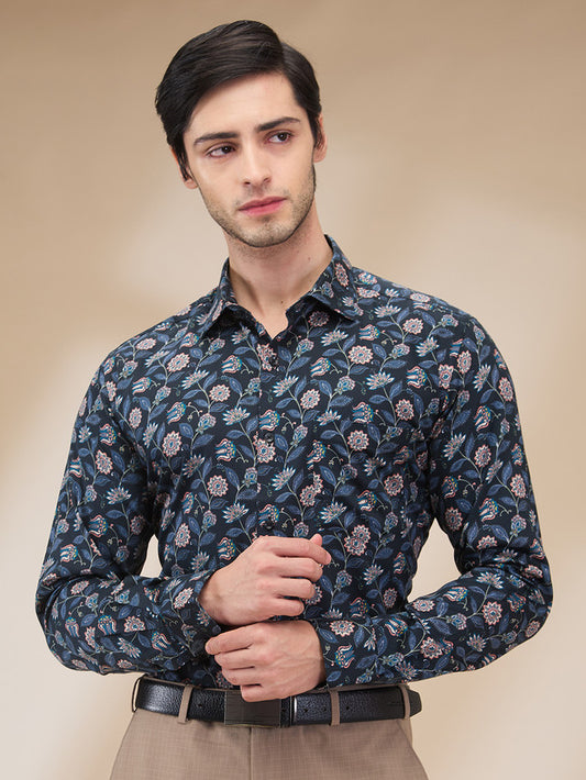 Park Avenue Blue Formal Shirt